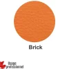 Sale RETIF Banquette Design - Capucine Orange Brique - Dossier Rapport - Pieds Alu Bross