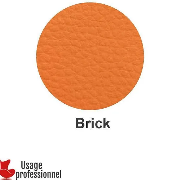 Sale RETIF Banquette Design - Capucine Orange Brique - Dossier Rapport - Pieds Alu Bross
