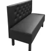 Cheap RETIF Banquette D'Int Rieur Cordoue Avec Dossier Boutonn En Simili Cuir Noir