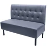 Clearance RETIF Banquette D'Int Rieur Etoile Tapiss E, Dossier Capitonn Simili Cuir Gris
