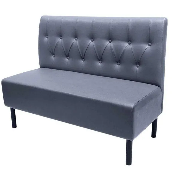 Clearance RETIF Banquette D'Int Rieur Etoile Tapiss E, Dossier Capitonn Simili Cuir Gris