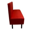 Discount RETIF Banquette D'Int Rieur Rotterdam Tapiss E Simili Cuir Rouge