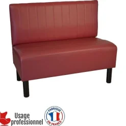 Clearance RETIF Banquette Style Bistrot - Country Bordeaux - Piqure Sur Dossier