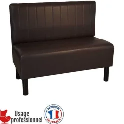 Discount RETIF Banquette Style Bistrot - Country Chocolat - Piqure Sur Dossier