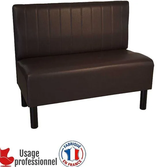Discount RETIF Banquette Style Bistrot - Country Chocolat - Piqure Sur Dossier