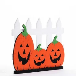 Online RETIF Barri Re Citrouilles En Ouate Orange Et Blanc L 50 X H 42 Cm