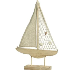 Online RETIF Bateau En Bois Poser L26X H42 Cm