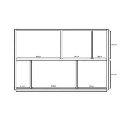 Best Sale RETIF Biblioth Que M Lamine Blanc Nack 80X119X32Cm