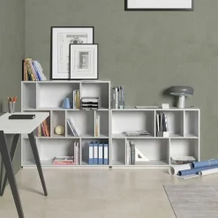 Best Sale RETIF Biblioth Que M Lamine Blanc Nack 80X119X32Cm