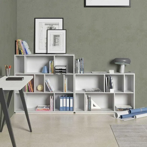 Best Sale RETIF Biblioth Que M Lamine Blanc Nack 80X119X32Cm
