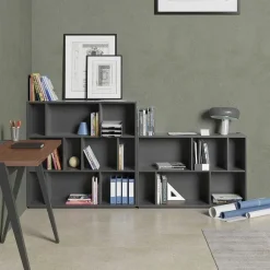 Cheap RETIF Biblioth Que M Lamine Gris Graphite Nack 80X119X32Cm