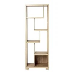 Discount RETIF Biblioth Que Tag Re 6 Niveaux Effet Ch Ne Naturel H170Cm
