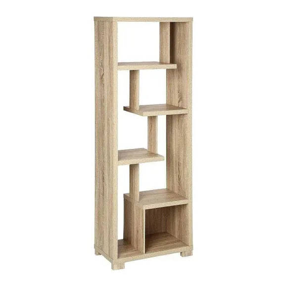 Discount RETIF Biblioth Que Tag Re 6 Niveaux Effet Ch Ne Naturel H170Cm