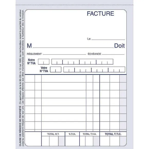 Cheap RETIF Bloc Factures Format A6 - 50 Feuilles Lot De 3