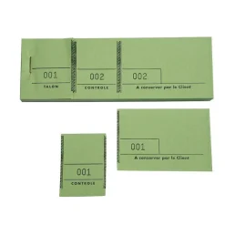 Fashion RETIF Bloc Passepartout 100 Feuillets Num Rot S De 3 Volets Format 4,8X15Cmx50