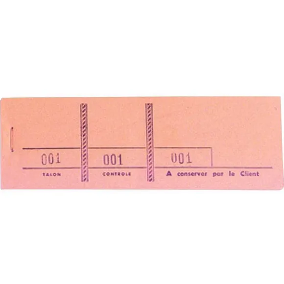 Shop RETIF Bloc Passepartout 100 Feuillets Num Rot S De 3 Volets Format 4,8X15Cmx50