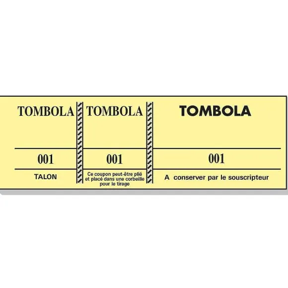 Hot RETIF Bloc Tombola 100 Fllets Num Rot S De 3 Volets Ft 4,8X15Cm Assortisx100