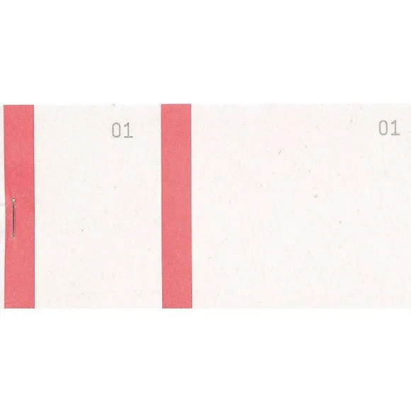 Fashion RETIF Bloc Vendeur 100 Fllets Double Num Rotage Ft 6,6X13,5Cm Bande Assortiex50