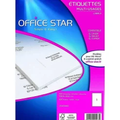 Shop RETIF Bo Te De 100 Tiquettes Multi-Usage Blanches 199,6X289,1Mm
