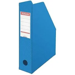 Store RETIF Bo Te Pan Coup Porte-Revues Pvc Dos 7 Cm Livr Plat Bleu