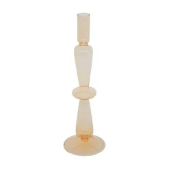 Shop RETIF Bougeoir Chandelier En Verre Jaune H29.5Cm
