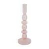 Hot RETIF Bougeoir Chandelier En Verre Rose H25.7Cm