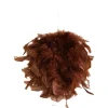Shop RETIF Boule De Plumes Chocolat Suspendre 12Cm Chocolat