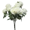 Cheap RETIF Bouquet De Rose Paris Artificielle 10 T Tes H42Cm Blanc Neige Best