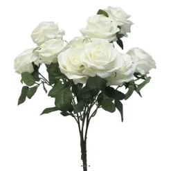 Cheap RETIF Bouquet De Rose Paris Artificielle 10 T Tes H42Cm Blanc Neige Best
