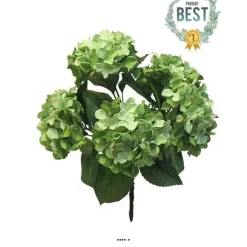 Flash Sale RETIF Bouquet D&Rsquohortensia Artificiel En Branche H45Cm Vert Best