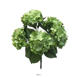 Flash Sale RETIF Bouquet D&Rsquohortensia Artificiel En Branche H45Cm Vert Best