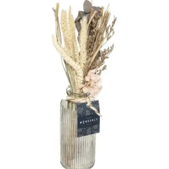 Best Sale RETIF Bouquet Fleurs S Ch Es Dans Pot En Verre H.28Cm - 2 Mod Les Possibles