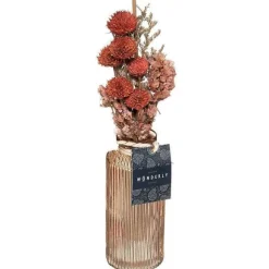 Best Sale RETIF Bouquet Fleurs S Ch Es Dans Pot En Verre H.28Cm - 2 Mod Les Possibles
