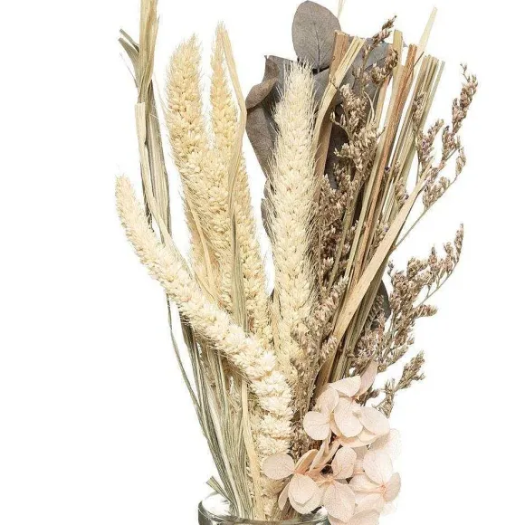 Best Sale RETIF Bouquet Fleurs S Ch Es Dans Pot En Verre H.28Cm - 2 Mod Les Possibles