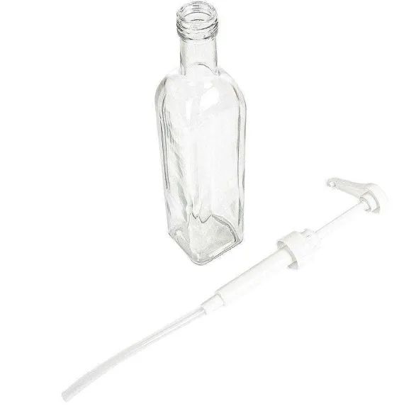 Fashion RETIF Bouteille Avec Pompe Pour Sauce Verre 500 Ml 6X29,7Cm - Par 24