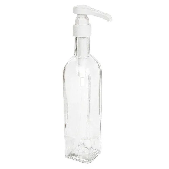 Fashion RETIF Bouteille Avec Pompe Pour Sauce Verre 500 Ml 6X29,7Cm - Par 24