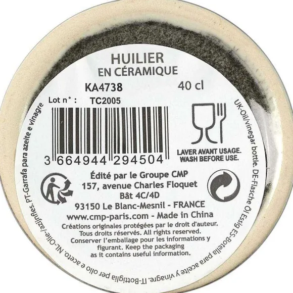 Clearance RETIF Bouteille Huile Vinaigre En Gr S Tokyo 40 Cl