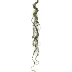 Hot RETIF Branche De Liane Artificielle Ramifi E Avec Mousse R Aliste H118Cm Vert