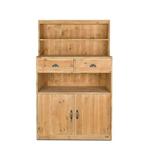 Cheap RETIF Buffet De Service H160Cm 2 Tiroirs 2 Portes Bois Massif