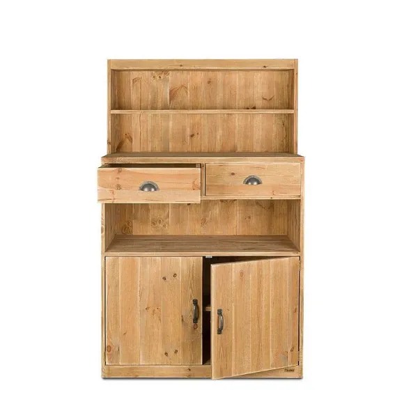 Cheap RETIF Buffet De Service H160Cm 2 Tiroirs 2 Portes Bois Massif