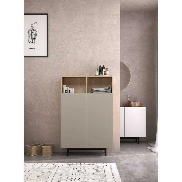 Best Sale RETIF Buffet M Lamine Ch Ne Clair-Taupe Printed 140X90X34Cm