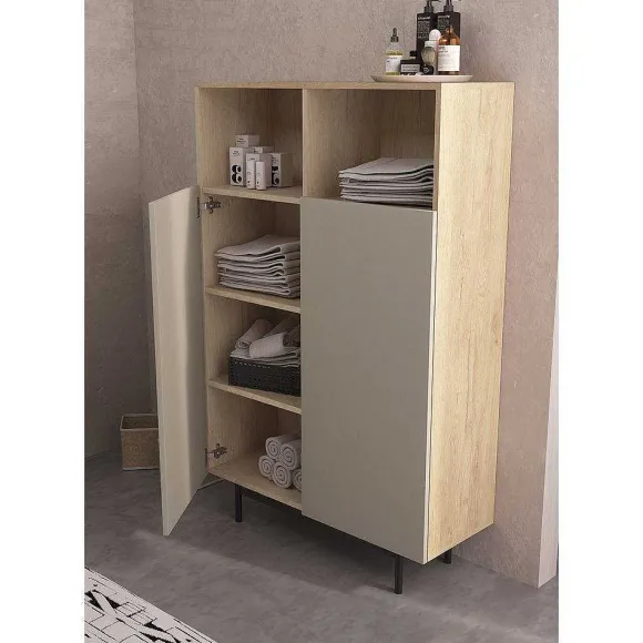 Best Sale RETIF Buffet M Lamine Ch Ne Clair-Taupe Printed 140X90X34Cm