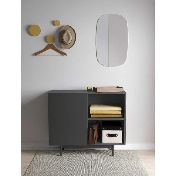 Shop RETIF Buffet M Lamine Gris Graphite Printed 78X90X34Cm