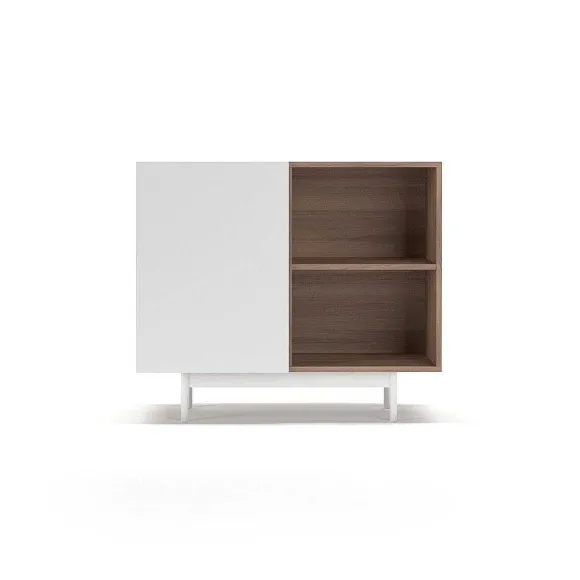 Outlet RETIF Buffet M Lamine Noyer-Blanc Printed 78X90X34Cm