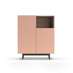 Shop RETIF Buffet M Lamine Noyer-Rose Printed 110X90X34Cm