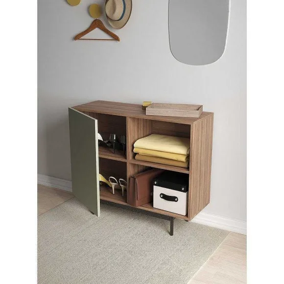 Best RETIF Buffet M Lamine Noyer-Vert Printed 78X90X34Cm