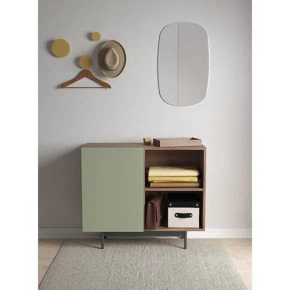 Best RETIF Buffet M Lamine Noyer-Vert Printed 78X90X34Cm