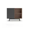 Fashion RETIF Buffet M Lamine S Rigraphi Ch Ne Clair-Gris Graphite Printed 78X90X34Cm