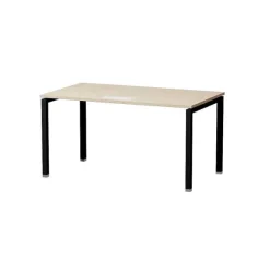 Outlet RETIF Bureau Droit Mt7 El Gance Avec Pi Tement Droit En 180X80Cm H Tre/Noir