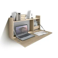 New RETIF Bureau Mural M Lamine Ch Ne Clair-Blanc Turin 42X80X14Cm